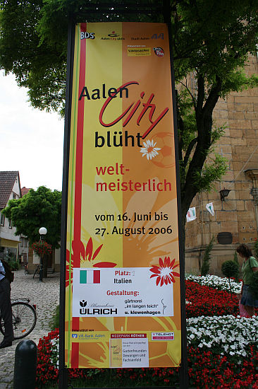 AALEN > City blüht Motto 2006 > City blüht weltmeisterlich