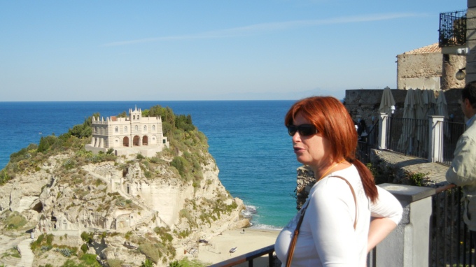 Das Kloster hoch am Berg in Tropea