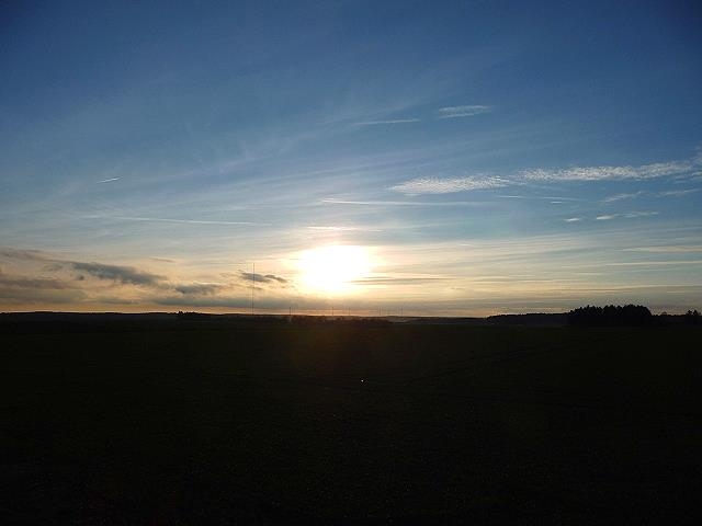 Sonnenuntergang in der Jura