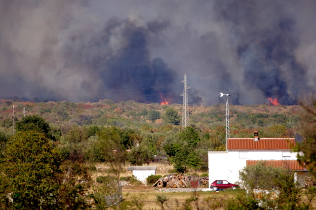 Feuer in Istrien