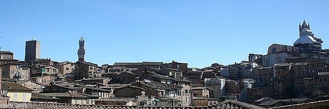 SIENA > Panorama Casa Santa Catarina zum Dom Santa