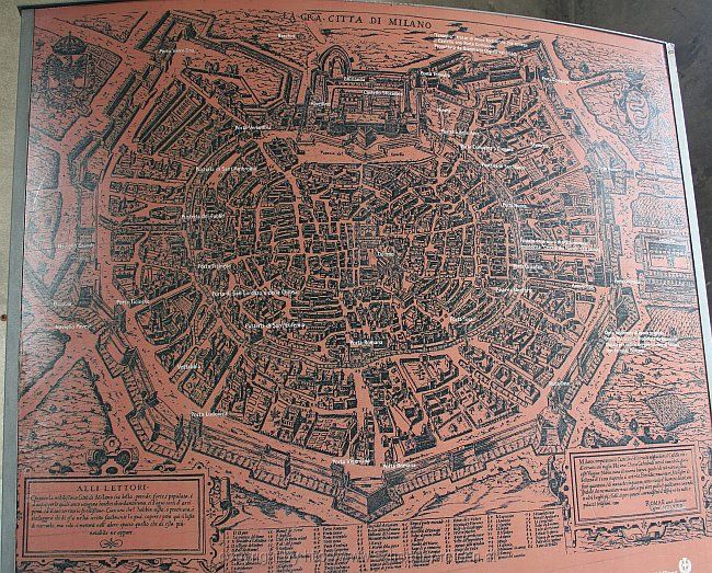 MILANO > 0-alter Plan der Stadt