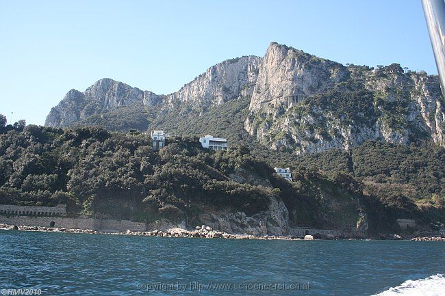 INSEL CAPRI - Bootsfahrt rund um die Insel > 122 Nordküste