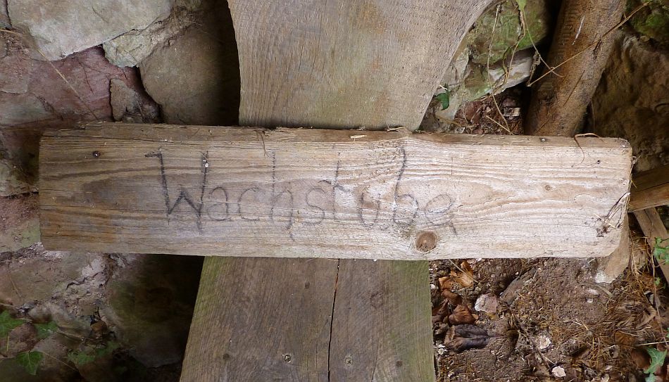 D:Bayern>Burgruine Wildenstein>Wachstube>Schild