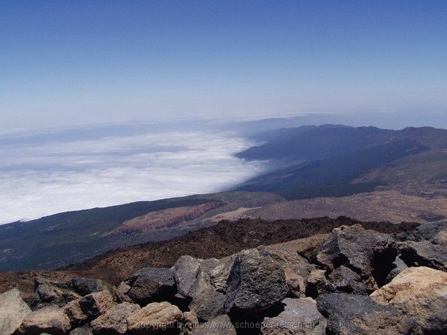 CUMBRE DORSAL > Ausblick auf die wolkenverhangene Nordküste