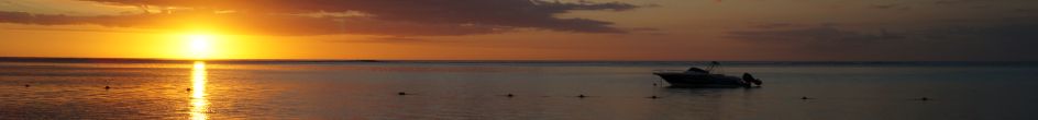 Sonnenuntergang vor Mauritius
