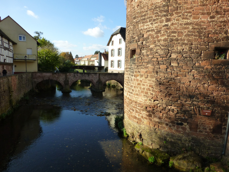 D:Hessen>Büdingen>Lohstagbrücke von der Mühltorbrücke aus